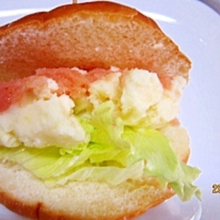 手抜きの一品ランチ マッシュポテトたらこパン レシピ 作り方 By 3812 楽天レシピ